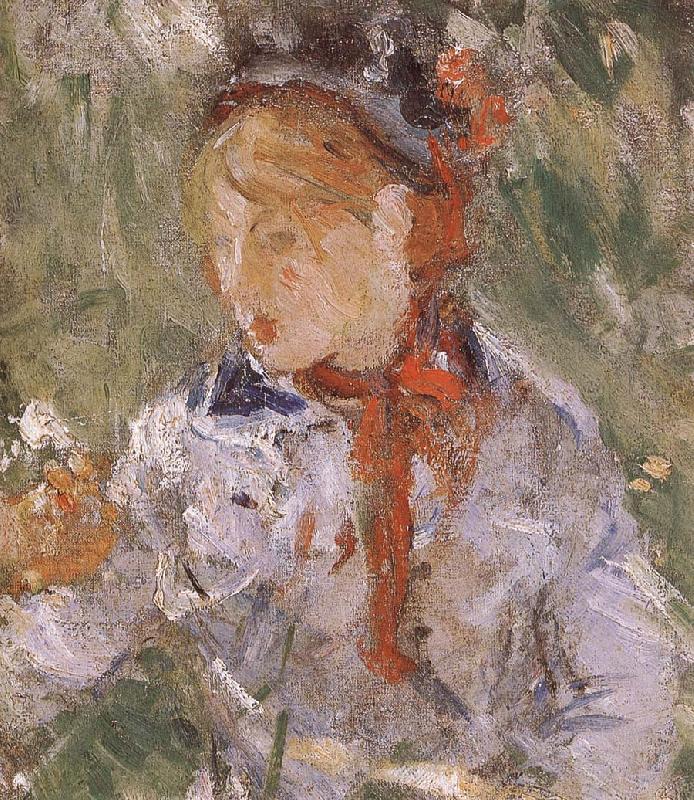 Berthe Morisot Detail of Mother and her son in the garden